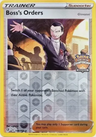 Boss's Orders - 154/192 (Regional Championships)