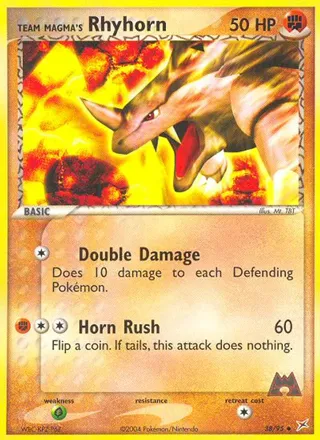 Team Magma's Rhyhorn - 38/95