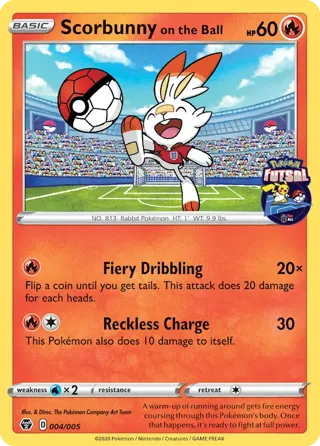 Scorbunny on the Ball (Pokemon Futsal)