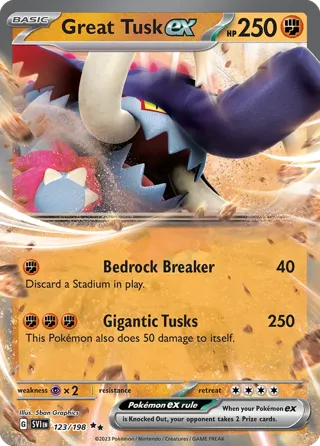 Great Tusk ex - 123/198