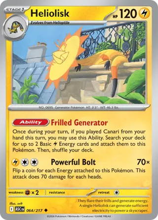 Heliolisk - 064/217 (Quick Ball)