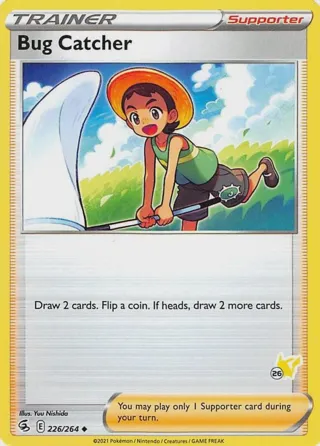 Bug Catcher - 226/264 (#26 Pikachu Stamped)