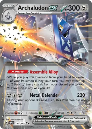 Archaludon ex (Surging Sparks Stamped)