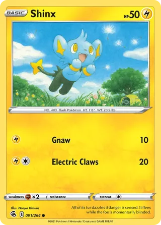 Shinx - 091/264 (#20 Pikachu Stamped)