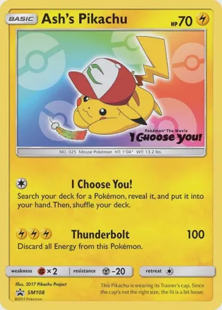 Ash's Pikachu - SM108