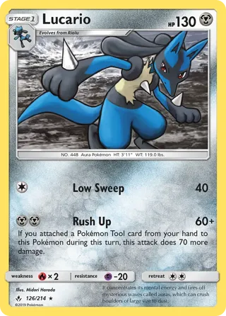 Lucario - 126/214 (SM Unbroken Bonds)
