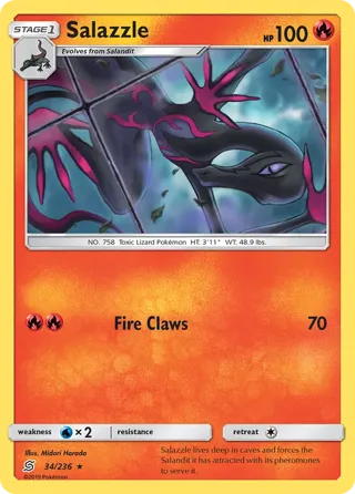 Salazzle - 34/236 (#49 Charizard Stamped)