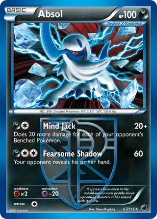 Absol - 67/116 (Moltres Legendary Battle Deck)