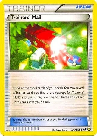 Trainers' Mail - 92a/108 (Non-Holo)