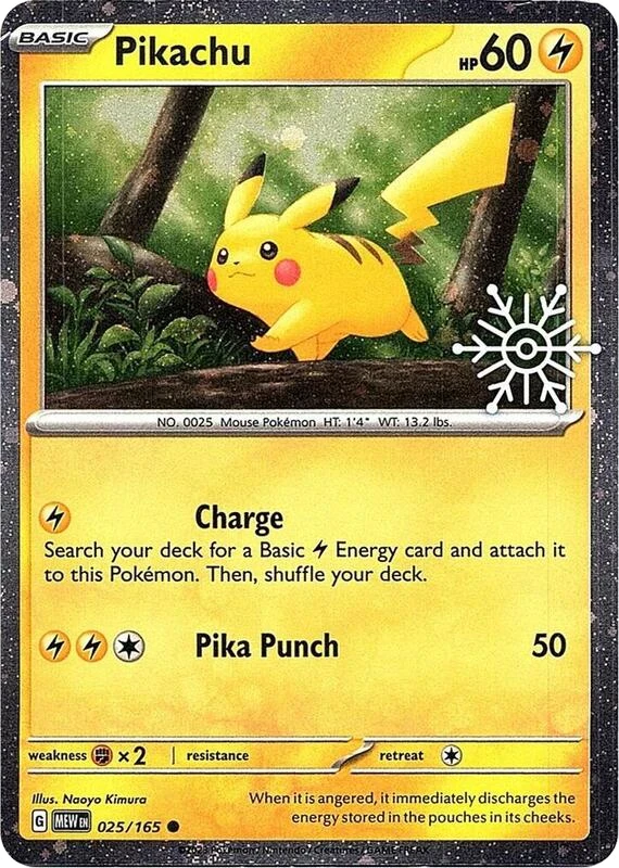 Pikachu - 025/165 (Holiday Calendar)