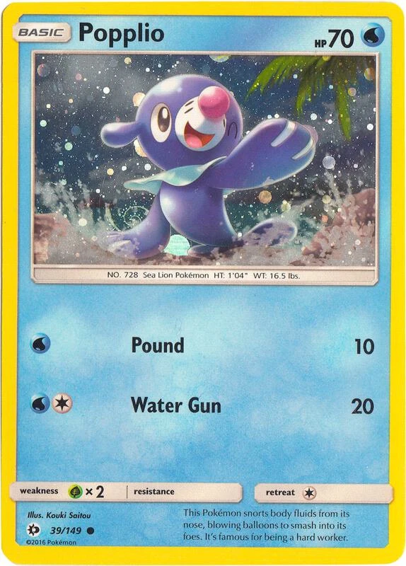 Popplio - 39/149 (Cosmos Holo)