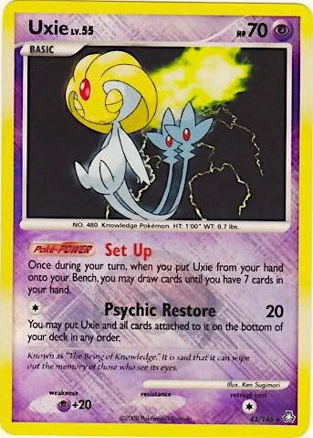Uxie - 43/146 (League Promo)