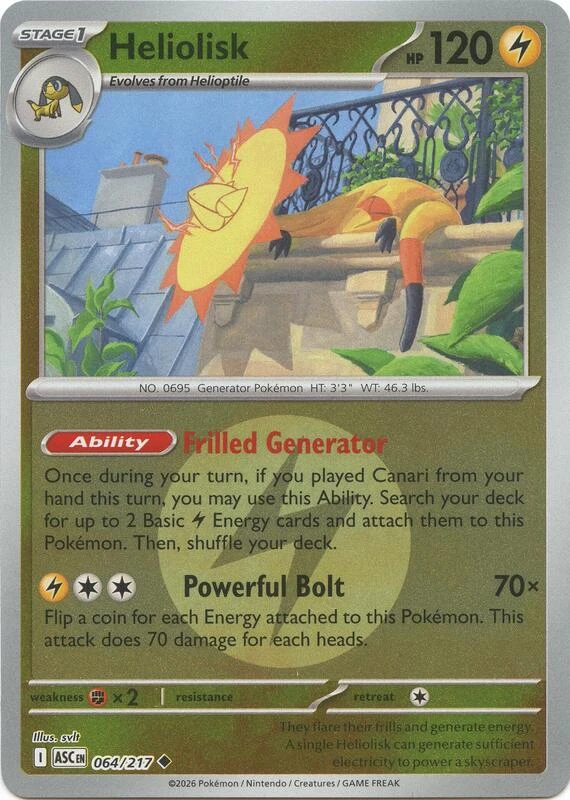 Heliolisk - 064/217 (Energy Symbol Pattern)