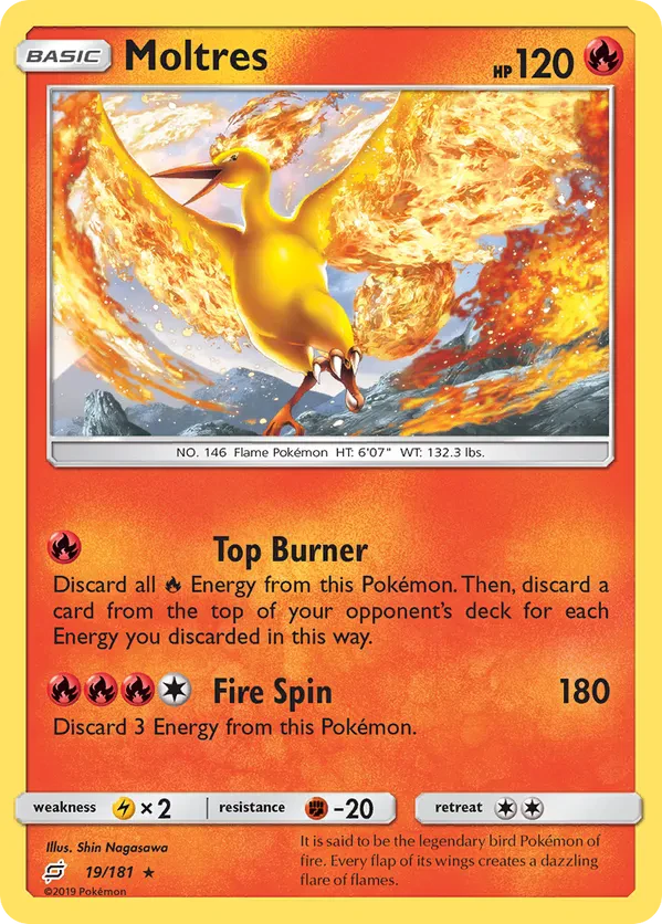 Moltres (Team Up Stamped)