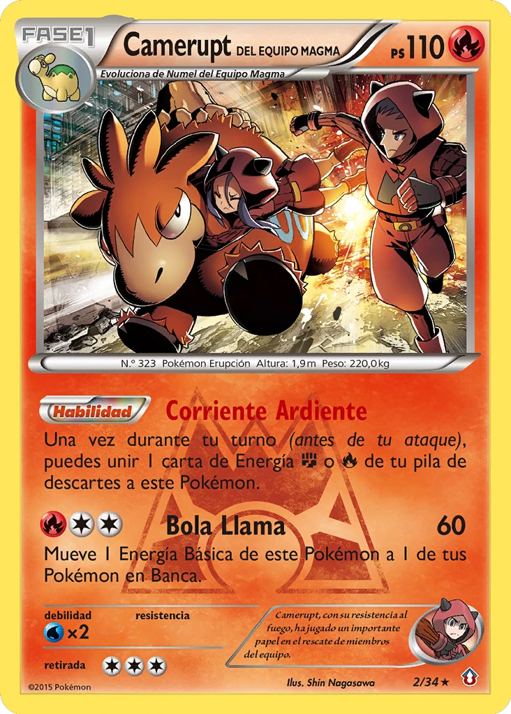 Camerupt del Equipo Magma