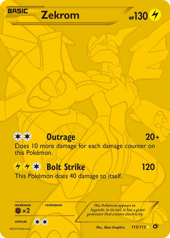 Zekrom (115 Full Art Secret Rare)