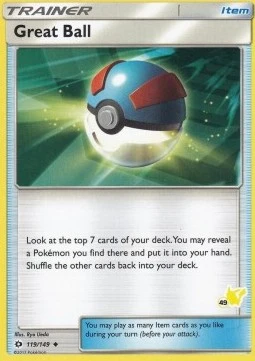 Great Ball (#49 Pikachu Stamped)