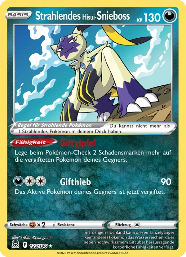 Strahlendes Hisui-Snieboss