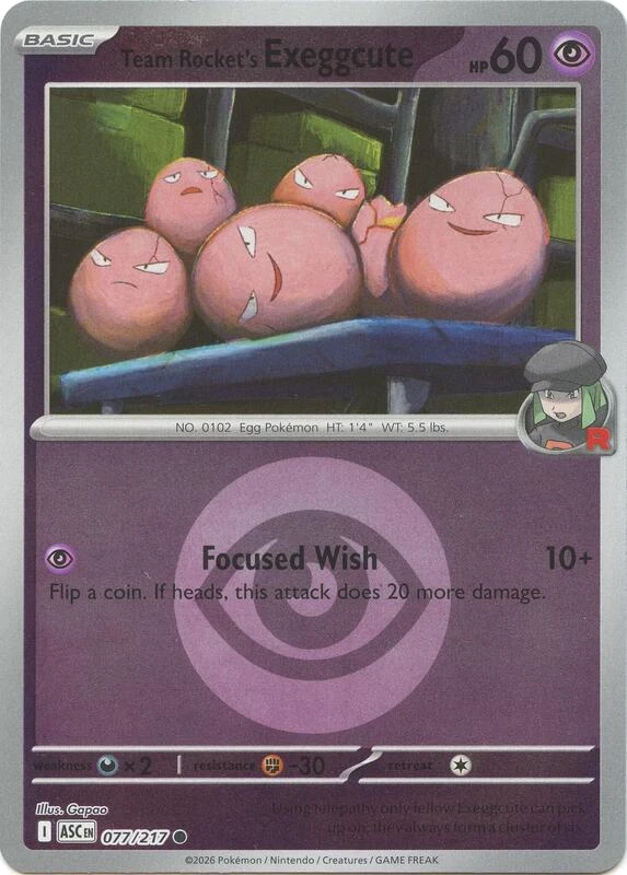 Team Rocket's Exeggcute (Energy Symbol Pattern)
