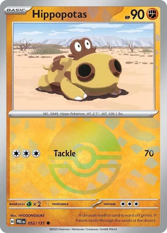 Hippopotas (Poke Ball Pattern)