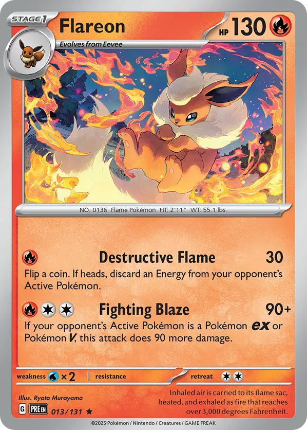 Flareon - 013/131 (Cosmos Holo)