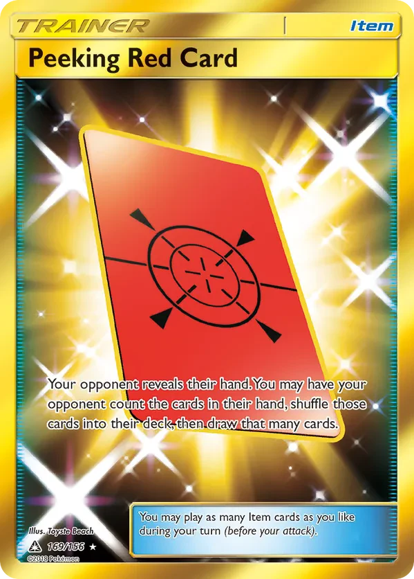 Peeking Red Card (Secret Rare)