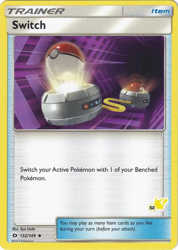 Switch - 132/149 (#52 Pikachu Stamped)