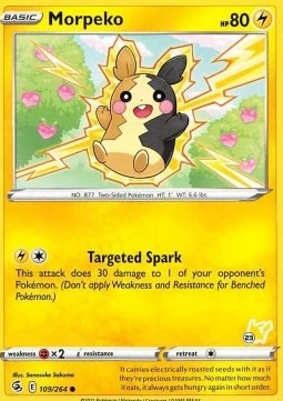 Morpeko (#23 Pikachu Stamped)