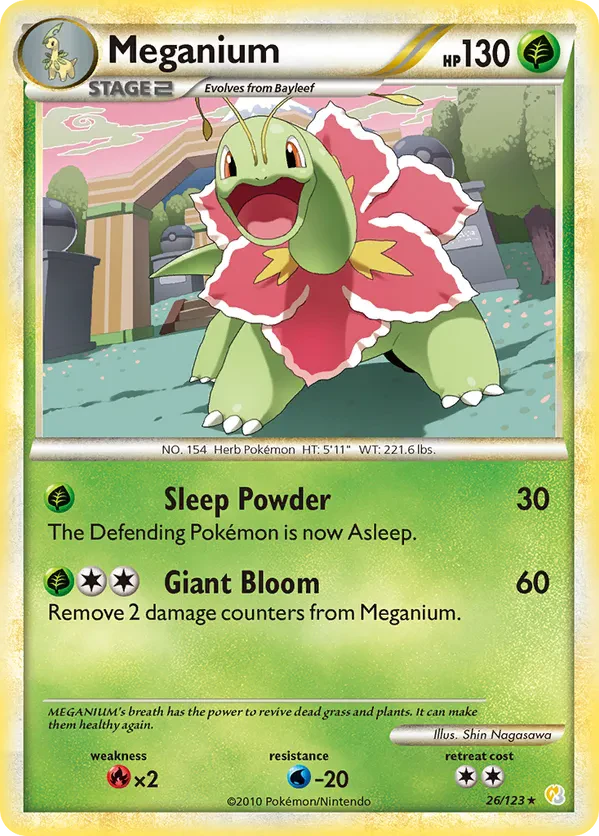 Meganium - 26/123 (Cracked Ice Holo)