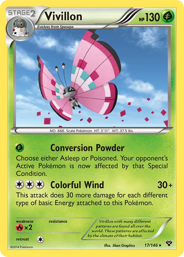Vivillon - 17/146 (Cosmos Holo)