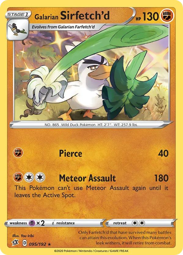 Galarian Sirfetch'd - 095/192 (Cosmos Holo)