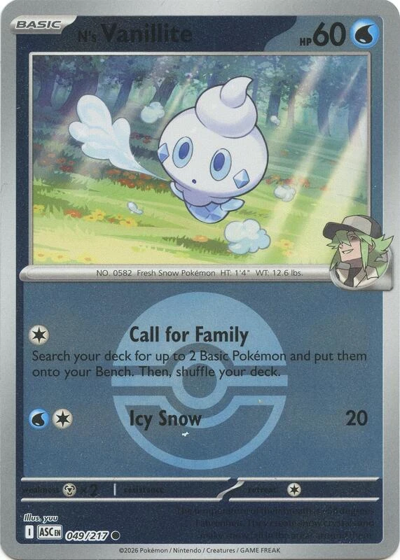 N's Vanillite (Poke Ball)