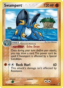 Swampert - 27/100 (EX Crystal Guardians)