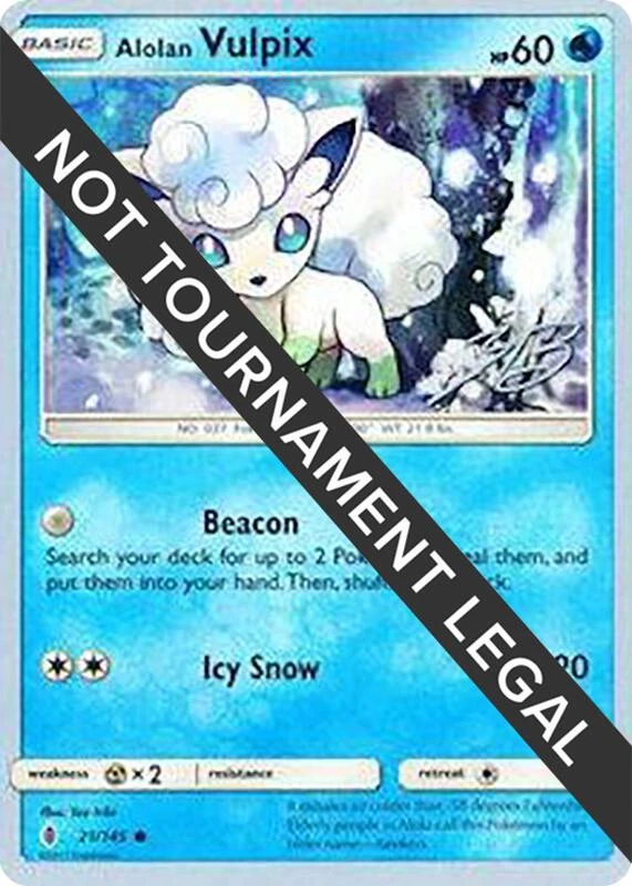 Alolan Vulpix - 2017 (Zachary Bokhari)