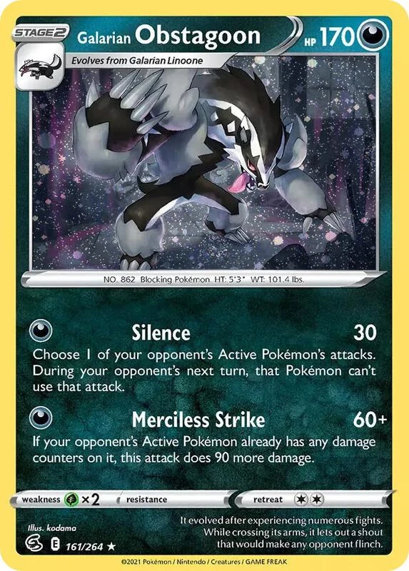 Galarian Obstagoon (Cosmos Holo)