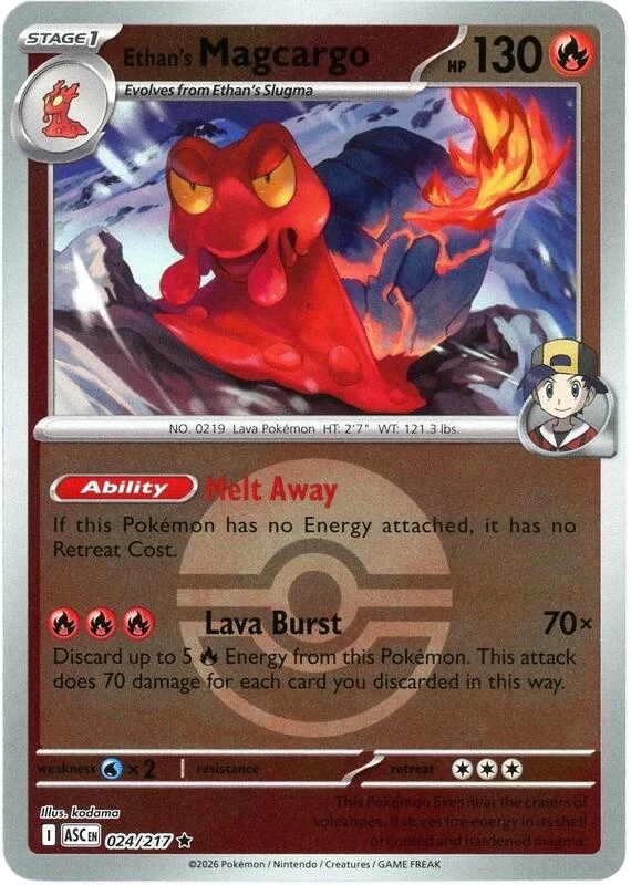 Ethan's Magcargo - 024/217 (Poke Ball)