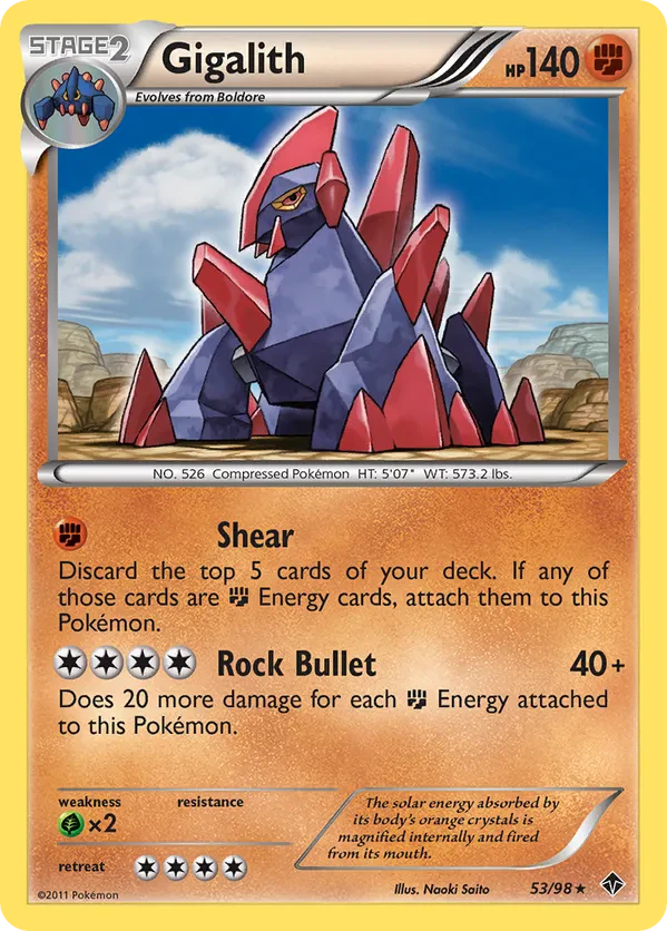 Gigalith - 53/98 (Cracked Ice Holo)