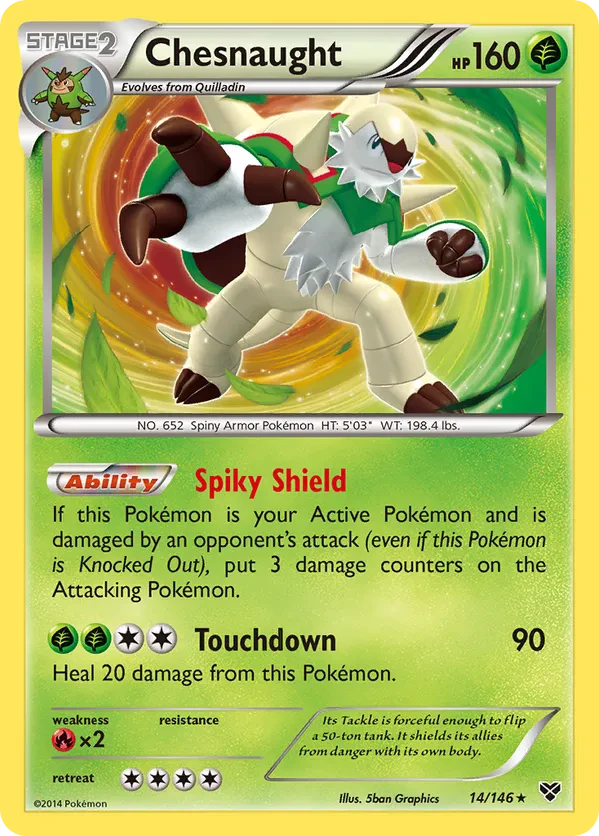 Chesnaught - 14/146 (Cosmos Holo)