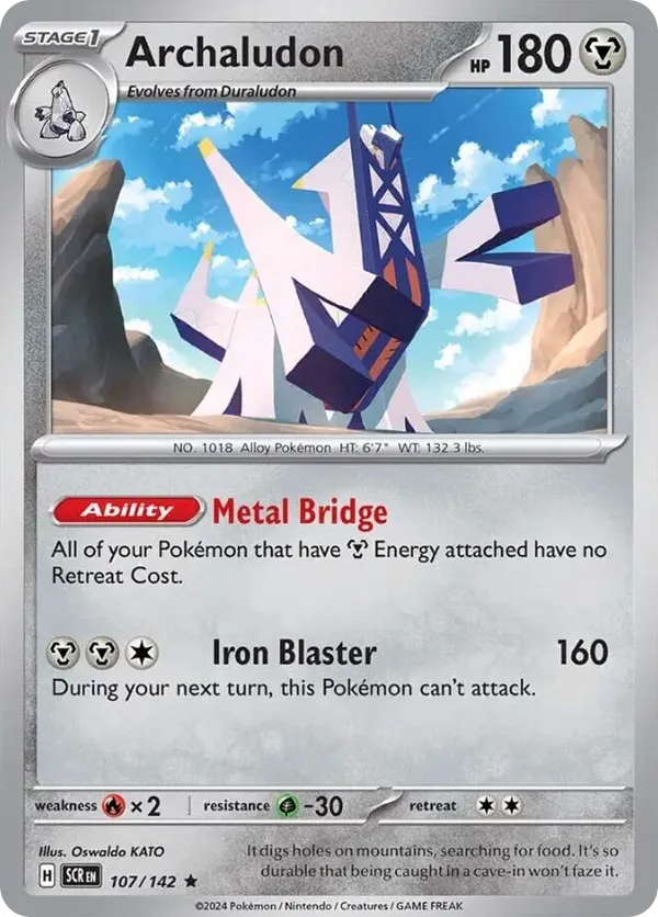 Archaludon - 107/142 (Stellar Crown Stamp)