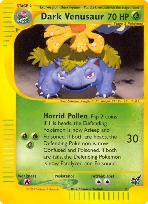 Dark Venusaur (Best of Game 7 Promo)