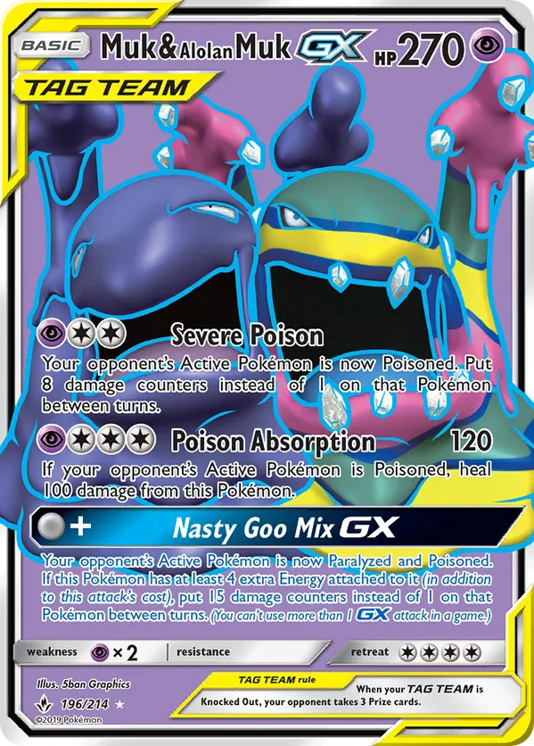 Muk & Alolan Muk GX (196) (Full Art)