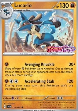 Lucario (Scarlet & Violet Stamp)
