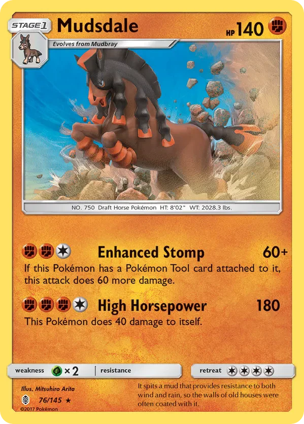 Mudsdale - 76/145 (Prerelease Kit Exclusive)