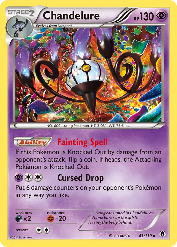 Chandelure - 43/119 (Cosmos Holo)