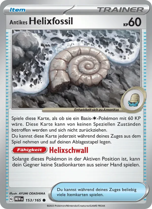 Antikes Helixfossil