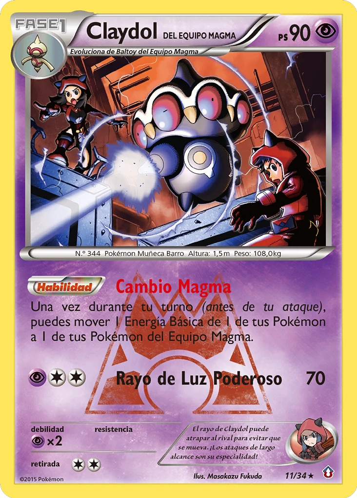 Claydol del Equipo Magma