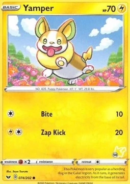 Yamper (#58 Pikachu Stamped)