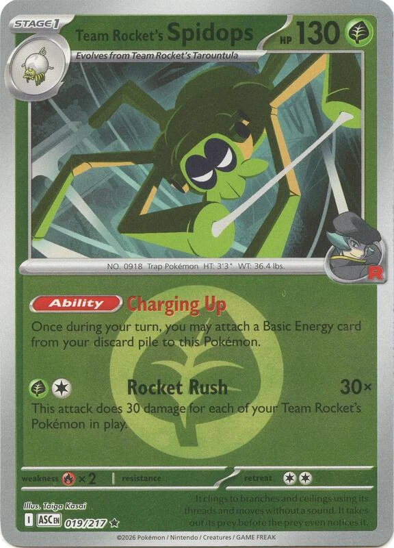 Team Rocket's Spidops (Energy Symbol Pattern)