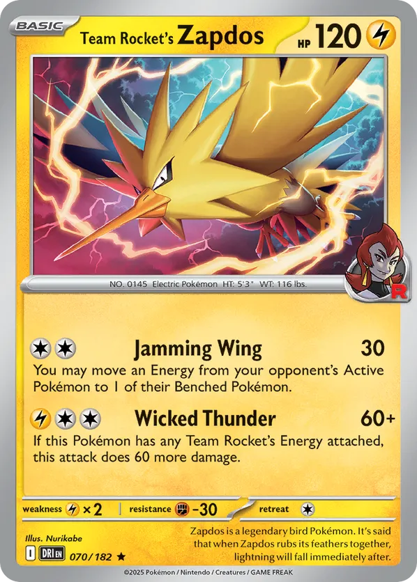 Team Rocket's Zapdos (Gamestop Exclusive)