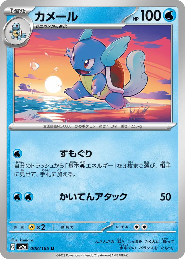 Wartortle - 008/165 (Master Ball Pattern)